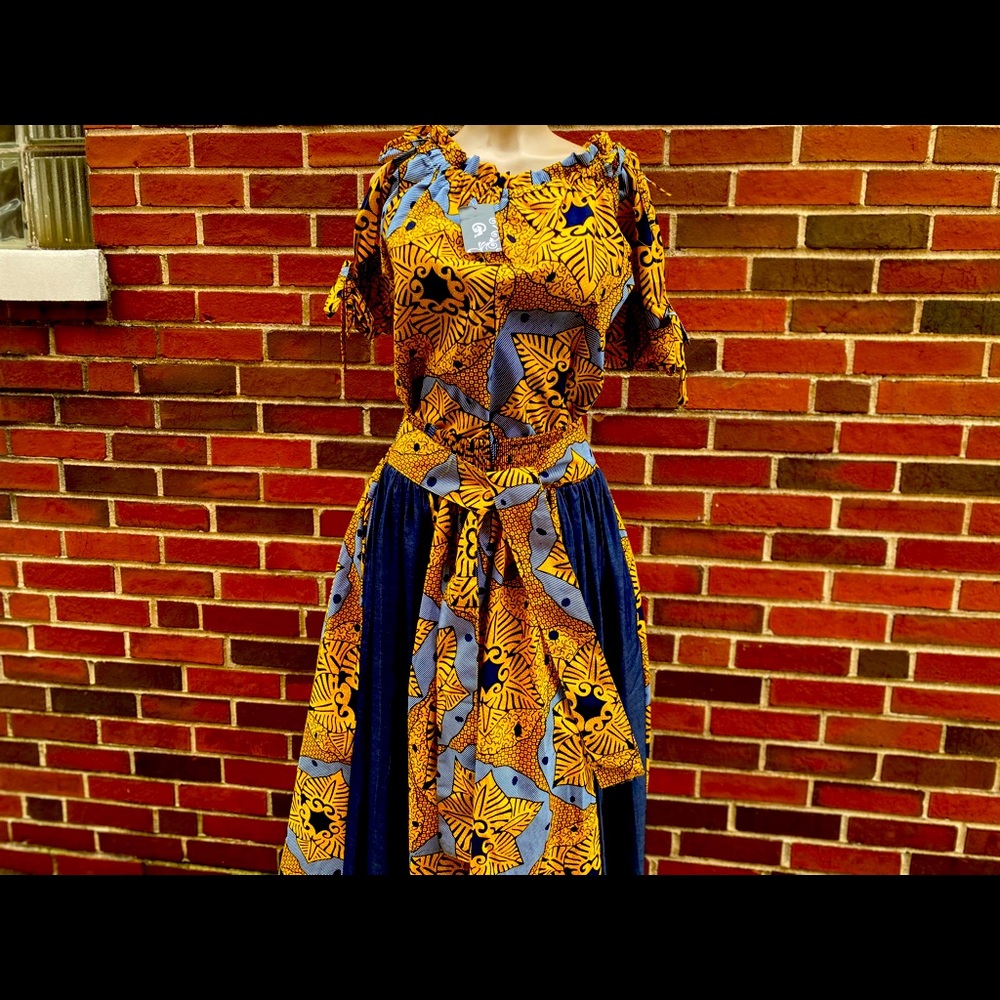 Two piece skirts that African print